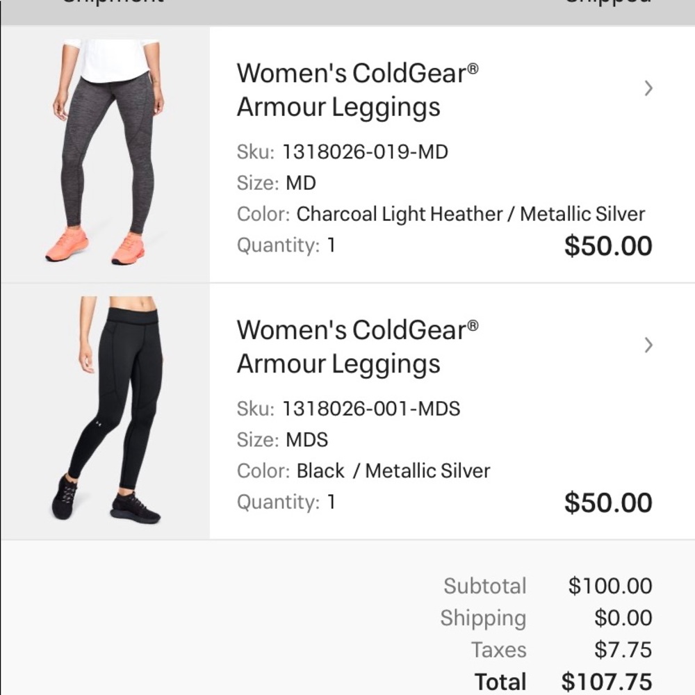 Under Armour ColdGear Leggings